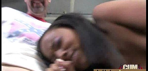  Ebony girl gang banged and covered in cum 29